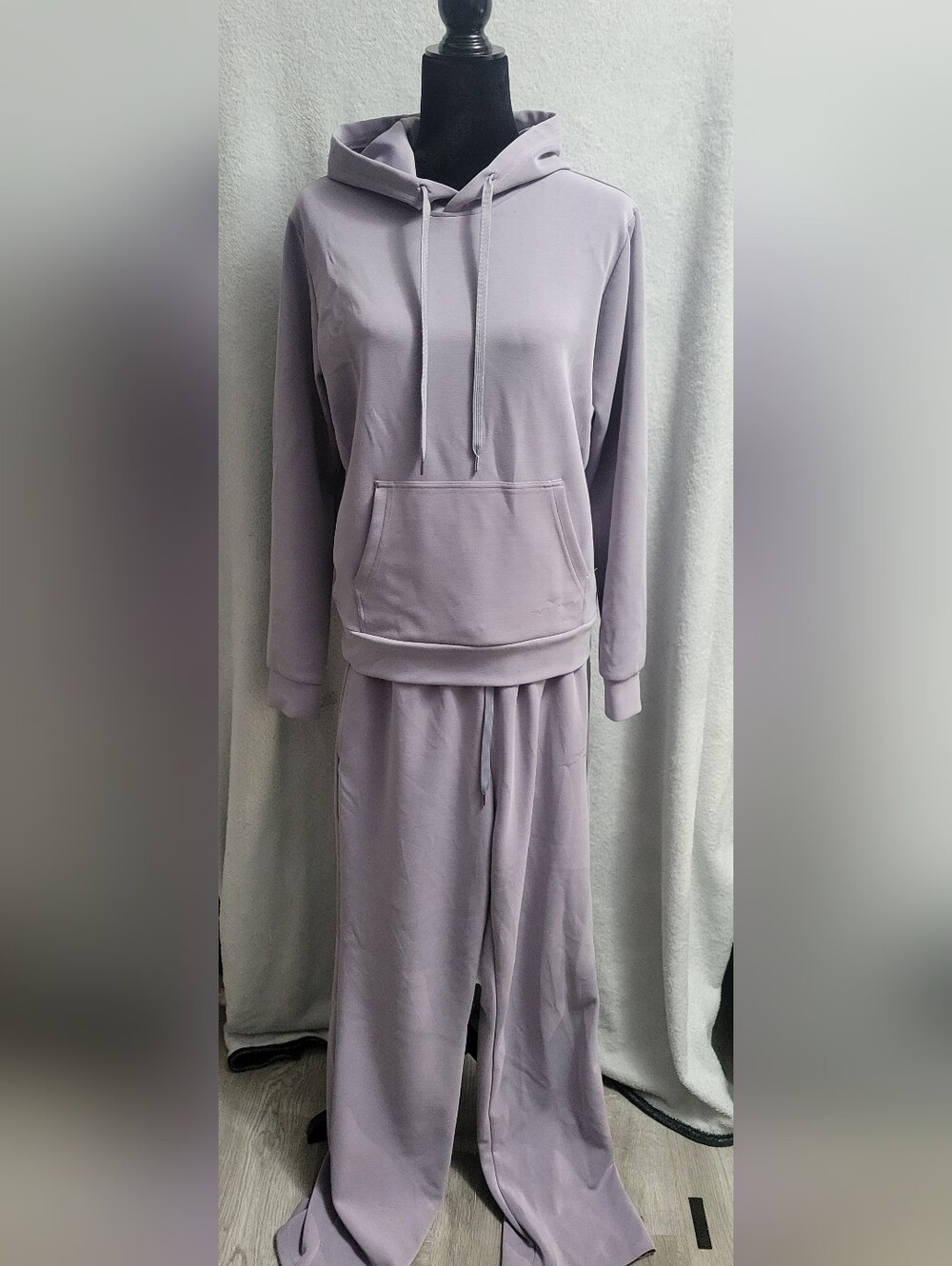 Lazypants Monochromatic Co-ord Lounge Set - Light Purple Fleece Small/Medium